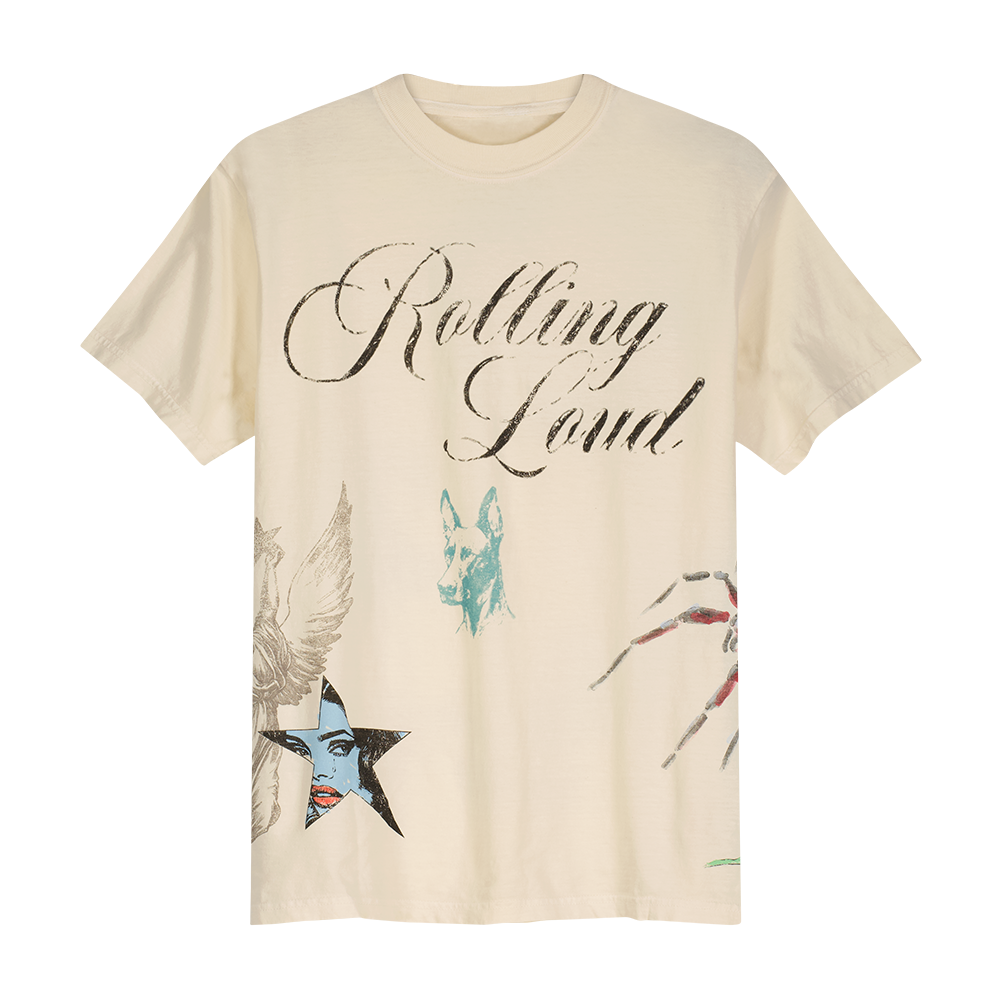 RL Black Book AOP Cream Tee