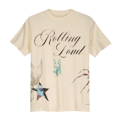 RL Black Book AOP Cream Tee