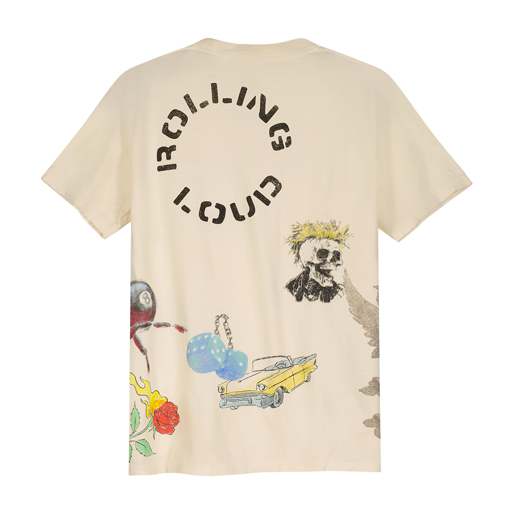 RL Black Book AOP Cream Tee