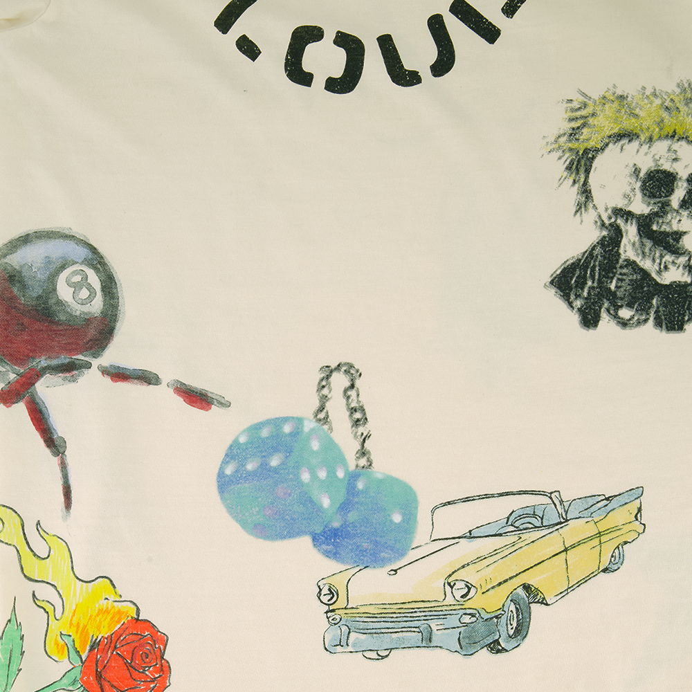 RL Black Book AOP Cream Tee