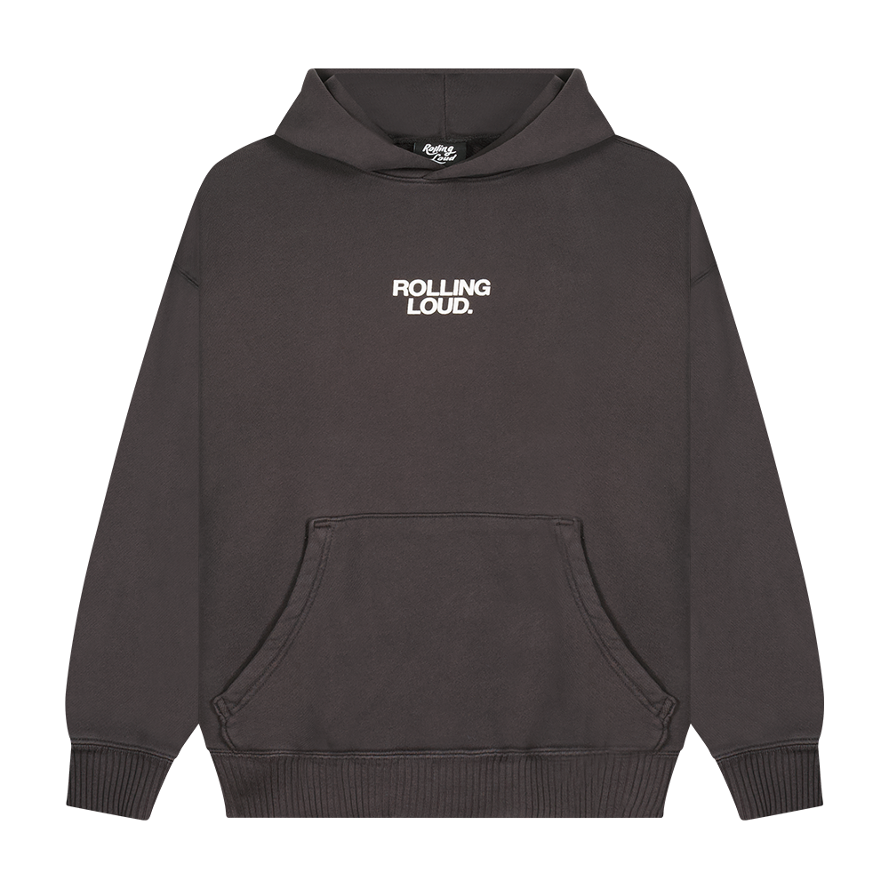 ELWOOD FRIENDS AND FAMILY WASHED BLACK HOODIE