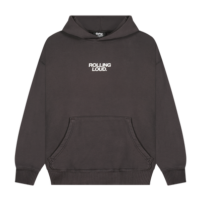 ELWOOD FRIENDS AND FAMILY WASHED BLACK HOODIE