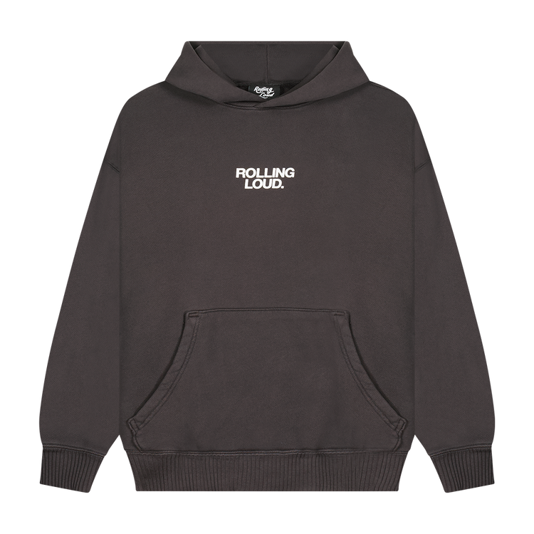 ELWOOD FRIENDS AND FAMILY WASHED BLACK HOODIE