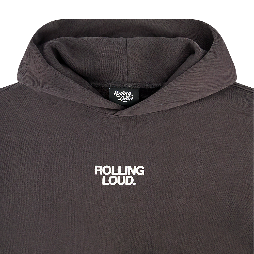 ELWOOD FRIENDS AND FAMILY WASHED BLACK HOODIE