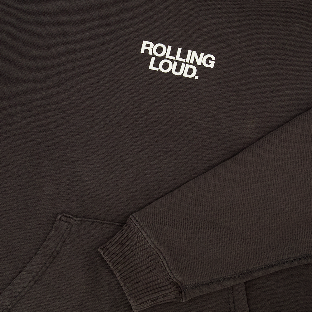 ELWOOD FRIENDS AND FAMILY WASHED BLACK HOODIE