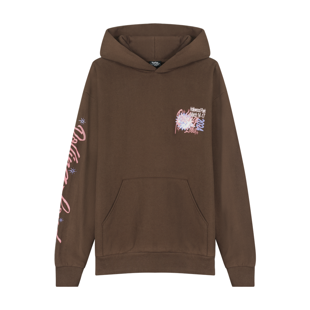 RL LA 24 Bulletin Lineup Brown PO Hoodie