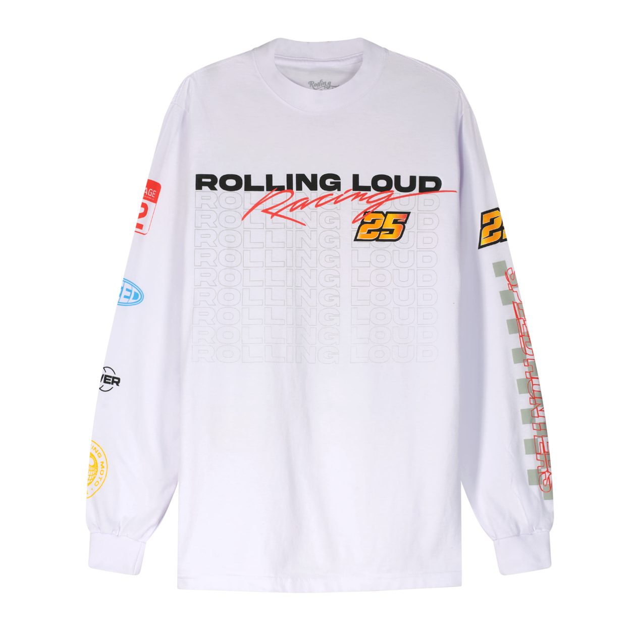 RL LA 25 Moto Cross White Long sleeve | Rolling Loud