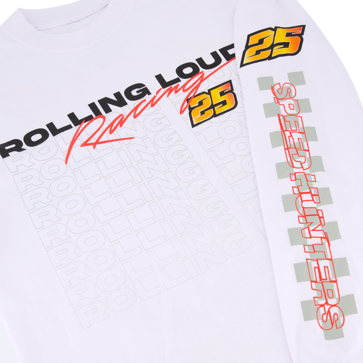 RL LA 25 Moto Cross White Long sleeve