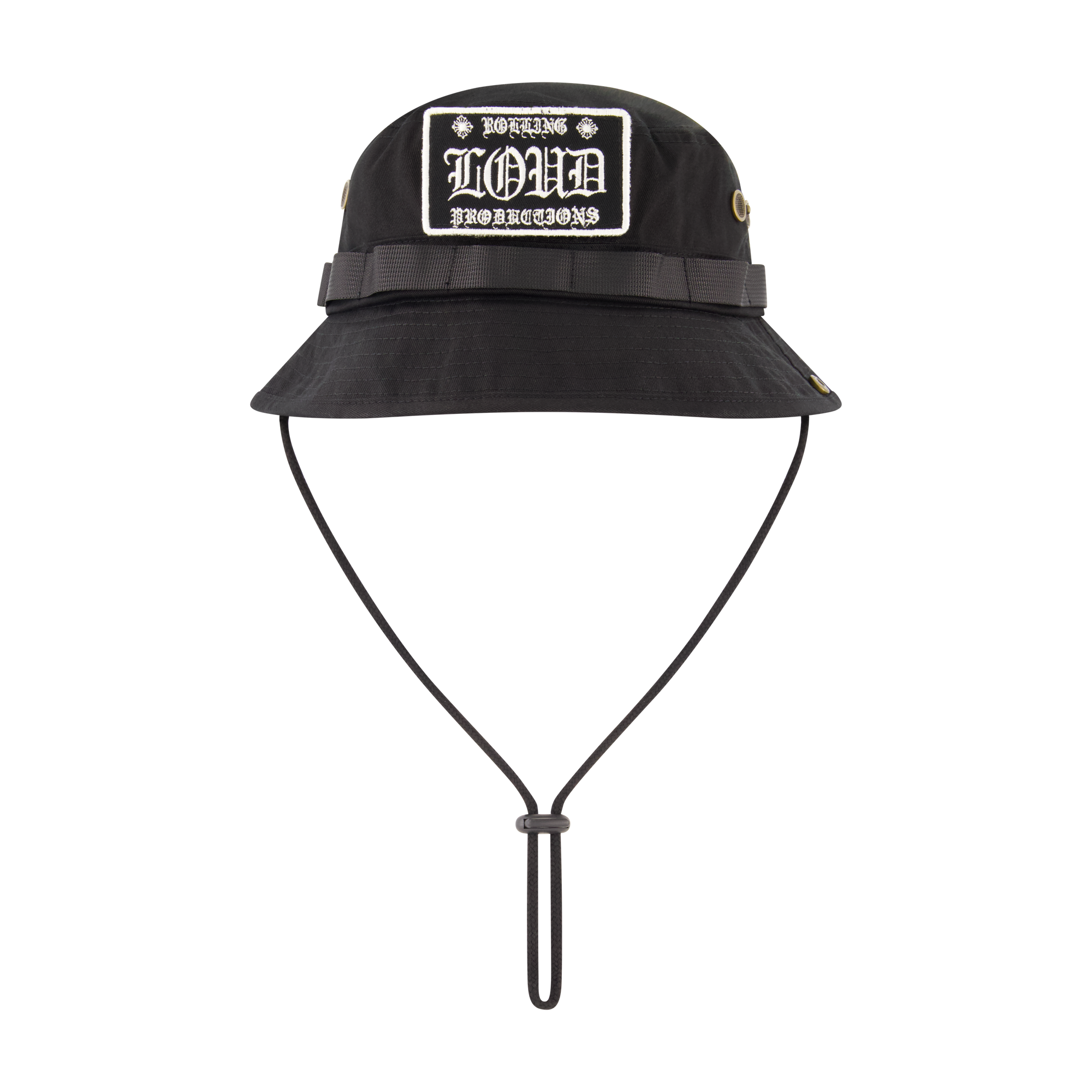 LOUD HEARTS BLACK BUCKET HAT