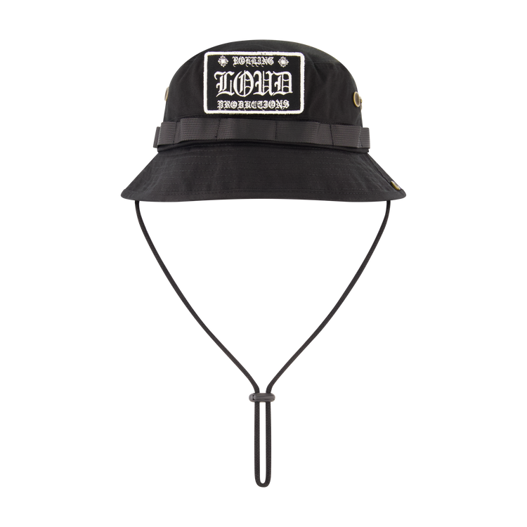 LOUD HEARTS BLACK BUCKET HAT