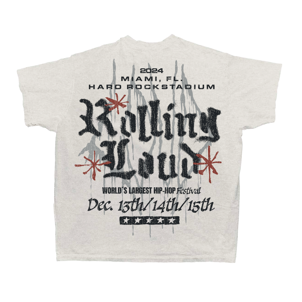 RL Miami 24 Pre-Sale Exclusive Loud Scratch Off White Tee