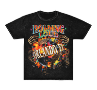 Universal Flames Mineral Black Tee