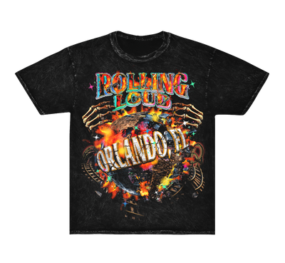 Universal Flames Mineral Black Tee