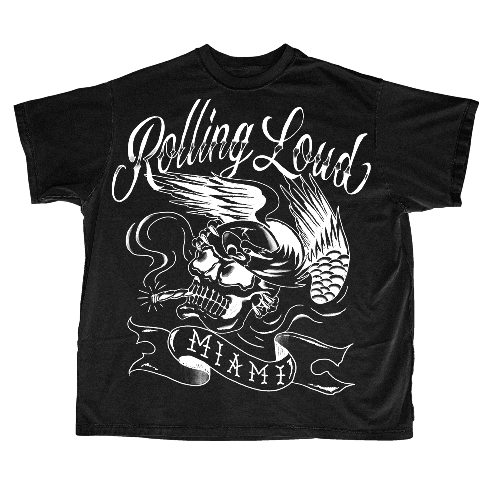 RL Miami 24 Pre-Sale Exclusive Ripper Skull Black Tee
