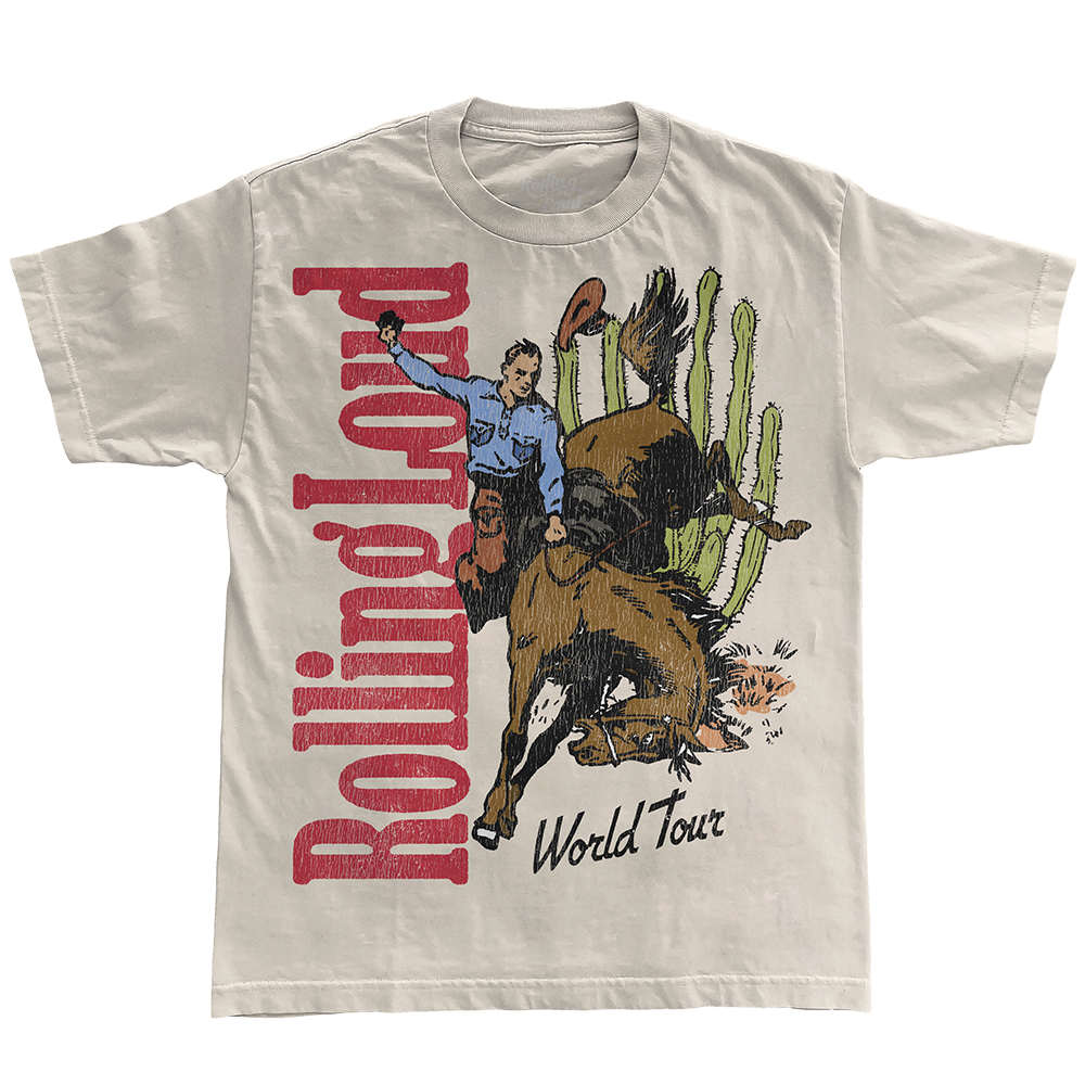 RL Rodeo World Tour Cream Tee