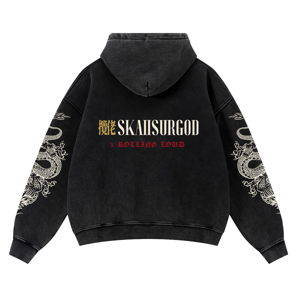 RL x SKAI ISYOURGOD VINTAGE ZIP UP HOODIE