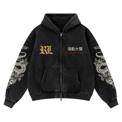 RL x SKAI ISYOURGOD VINTAGE ZIP UP HOODIE