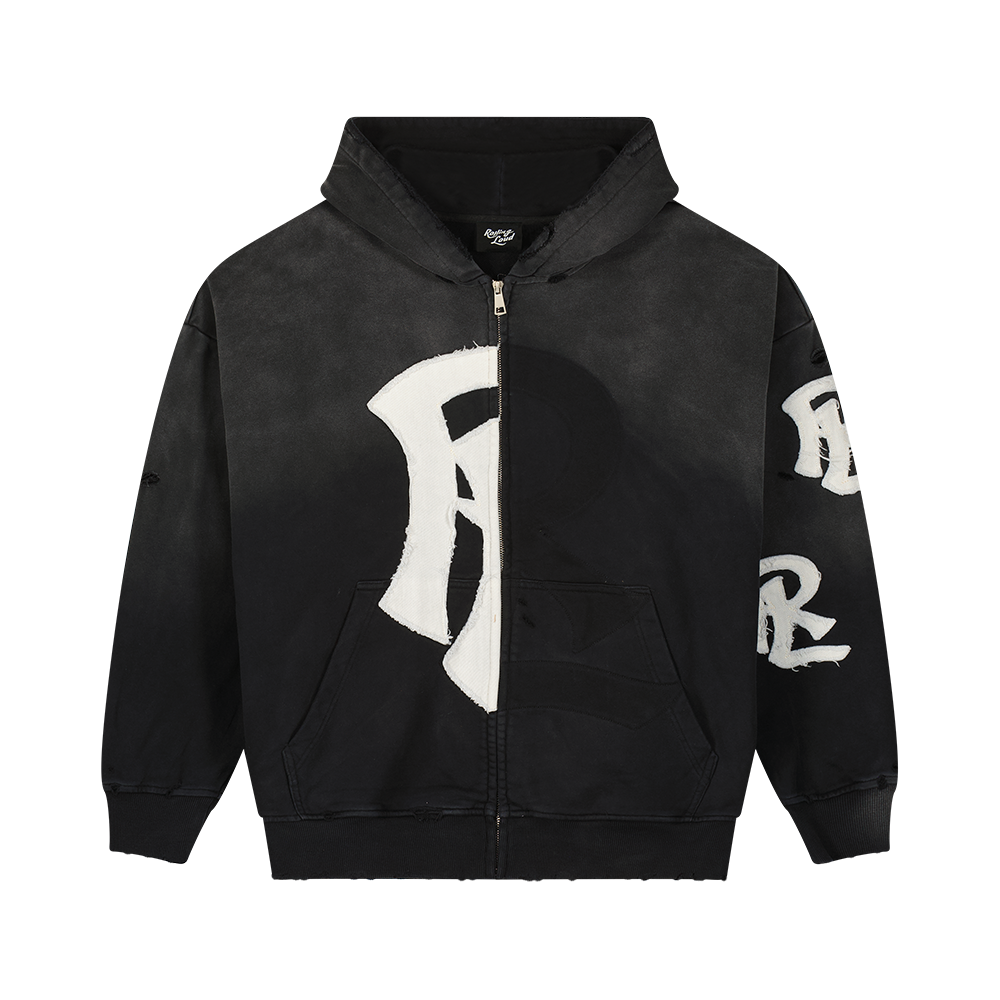 WORLDWIDE VINTAGE ZIP UP HOODIE