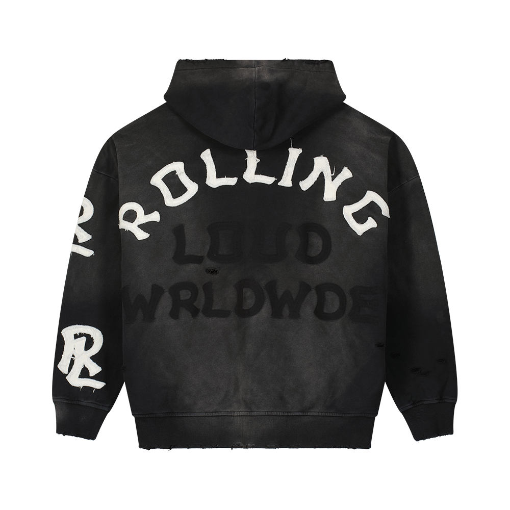 WORLDWIDE VINTAGE ZIP UP HOODIE