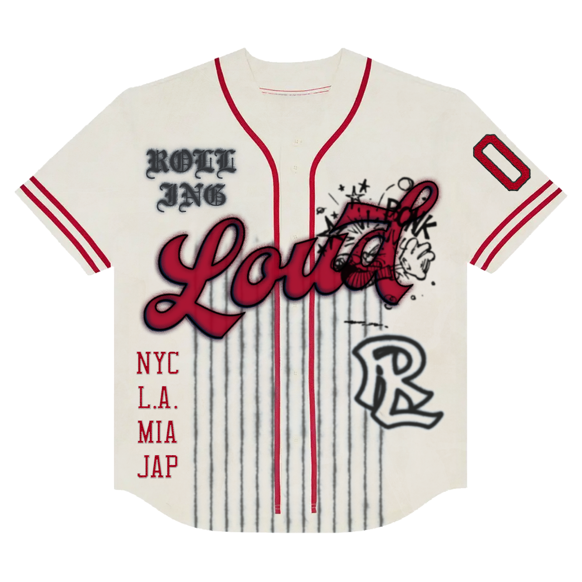 RL SKELETON BASEBALL JERSEY