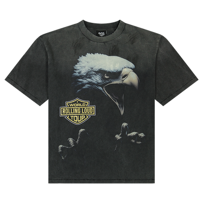 RL EAGLE VINTAGE BLACK TEE