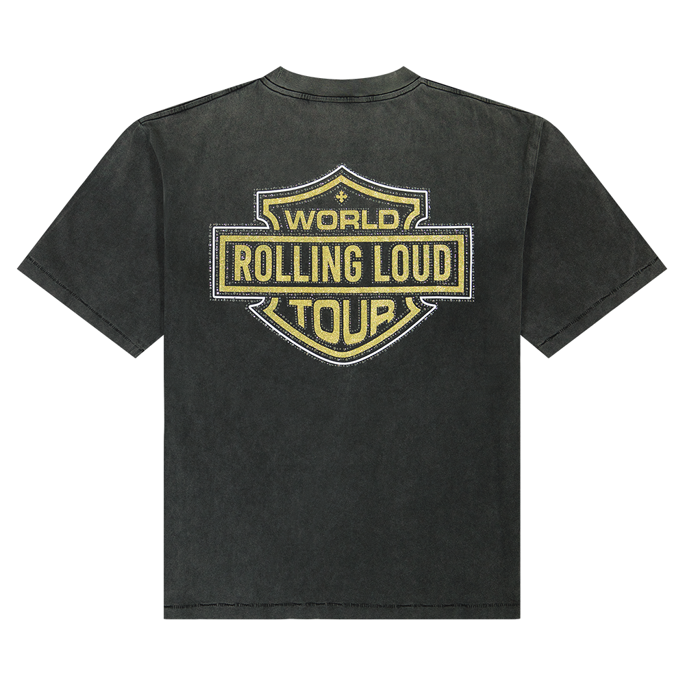 RL EAGLE VINTAGE BLACK TEE