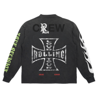 TRUE RELIGION X RL TRUE CROSS VINTAGE BLACK LONGSLEEVE