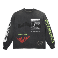 TRUE RELIGION X RL TRUE CROSS VINTAGE BLACK LONGSLEEVE