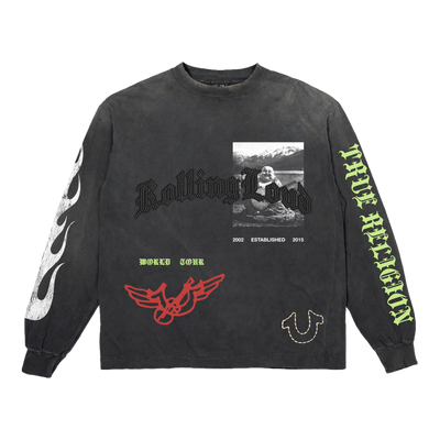TRUE RELIGION X RL TRUE CROSS VINTAGE BLACK LONGSLEEVE