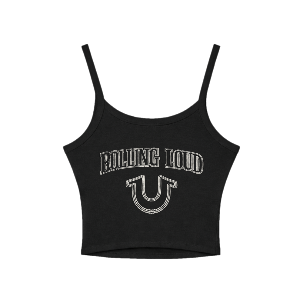 TRUE RELIGION X RL TRUE STITCHED BLACK TANK