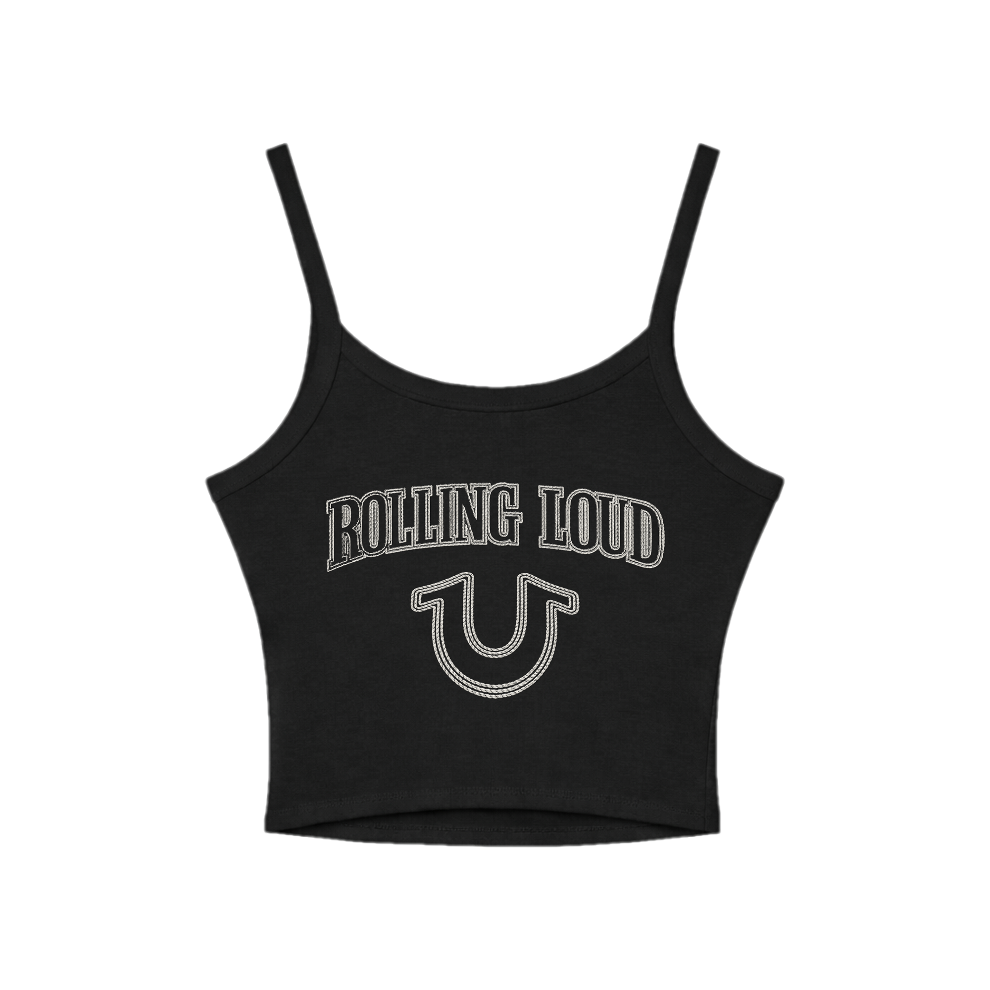 TRUE RELIGION X RL TRUE STITCHED BLACK TANK
