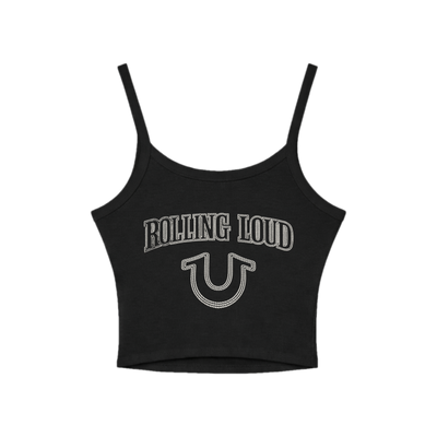TRUE RELIGION X RL TRUE STITCHED BLACK TANK