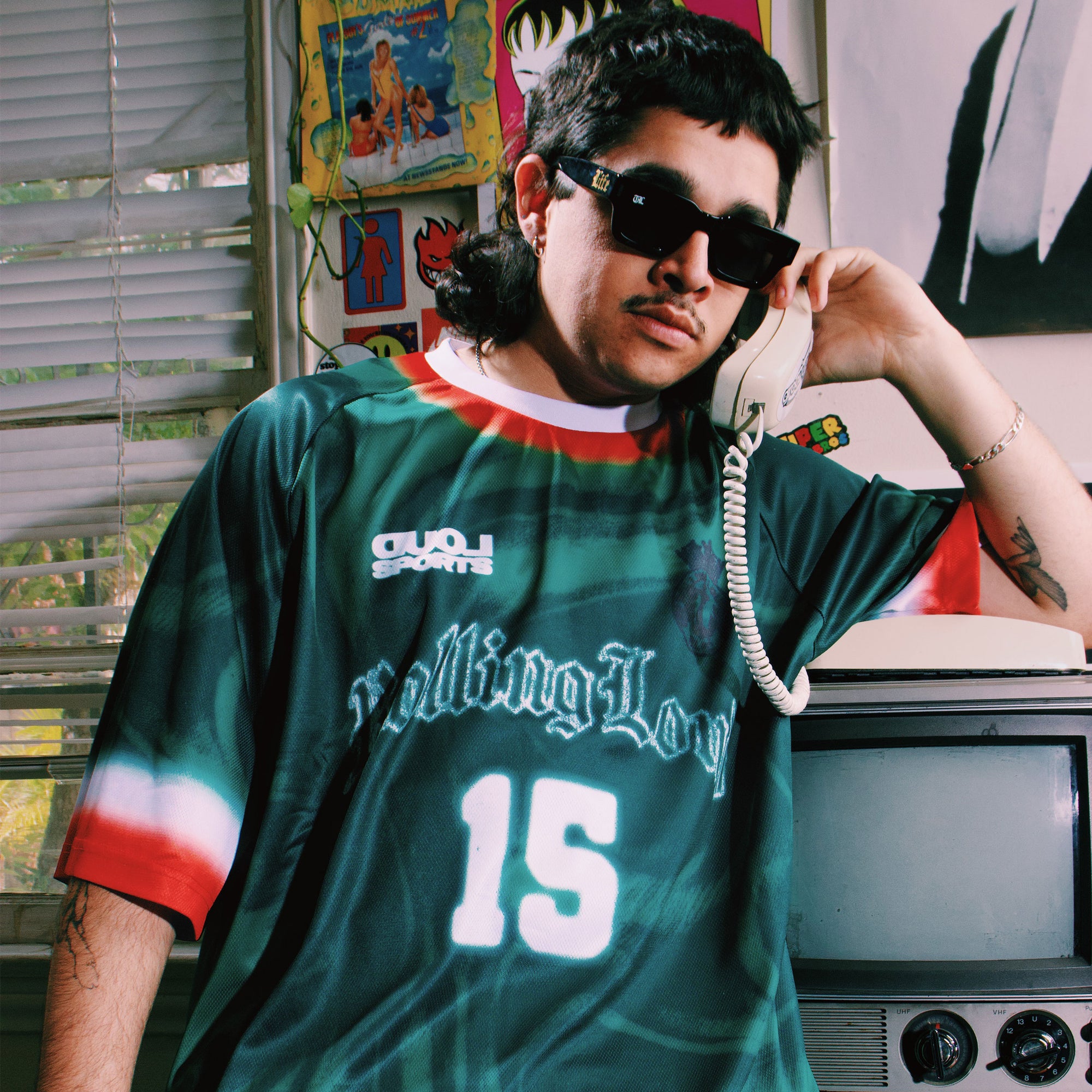 RL World Tour Green Swirl Soccer Jersey