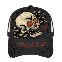 RL X ED HARDY SKULL TRUCKER HAT