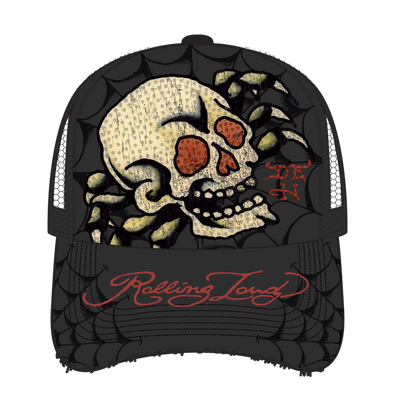 RL X ED HARDY SKULL TRUCKER HAT