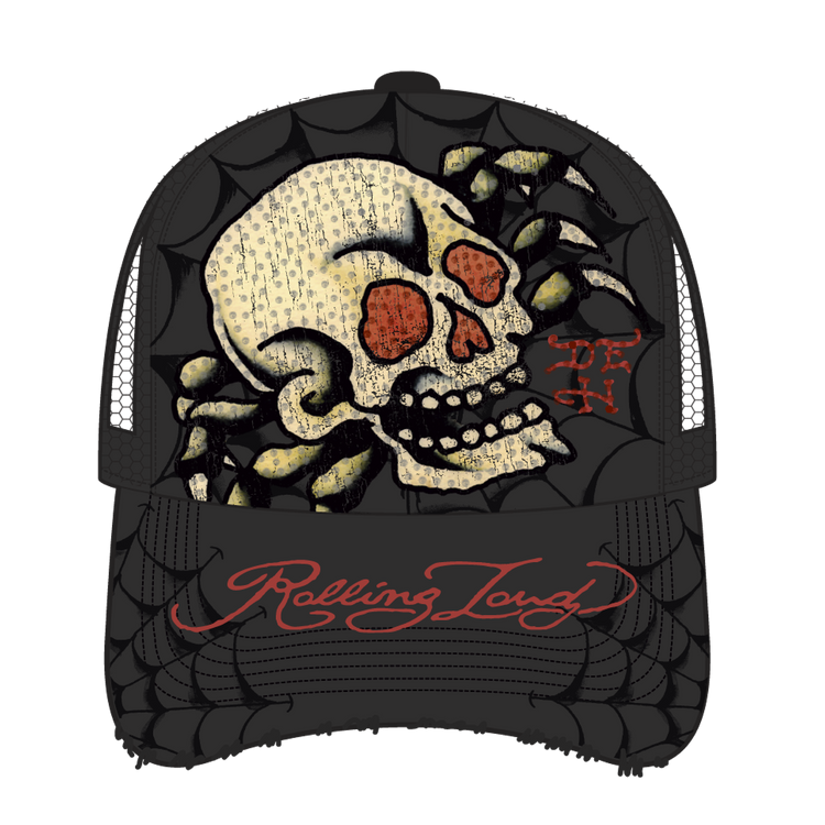 RL X ED HARDY SKULL TRUCKER HAT