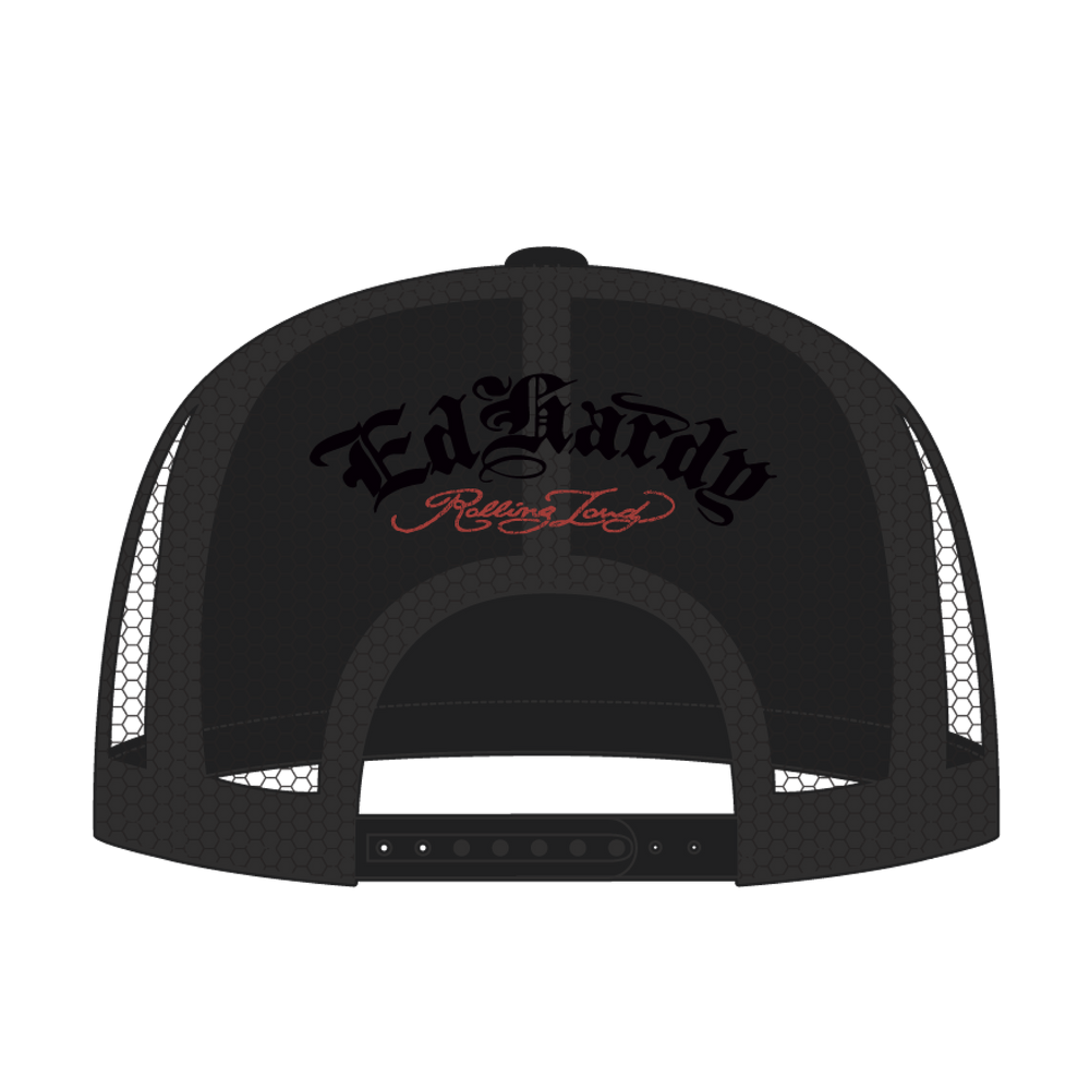 RL X ED HARDY SKULL TRUCKER HAT