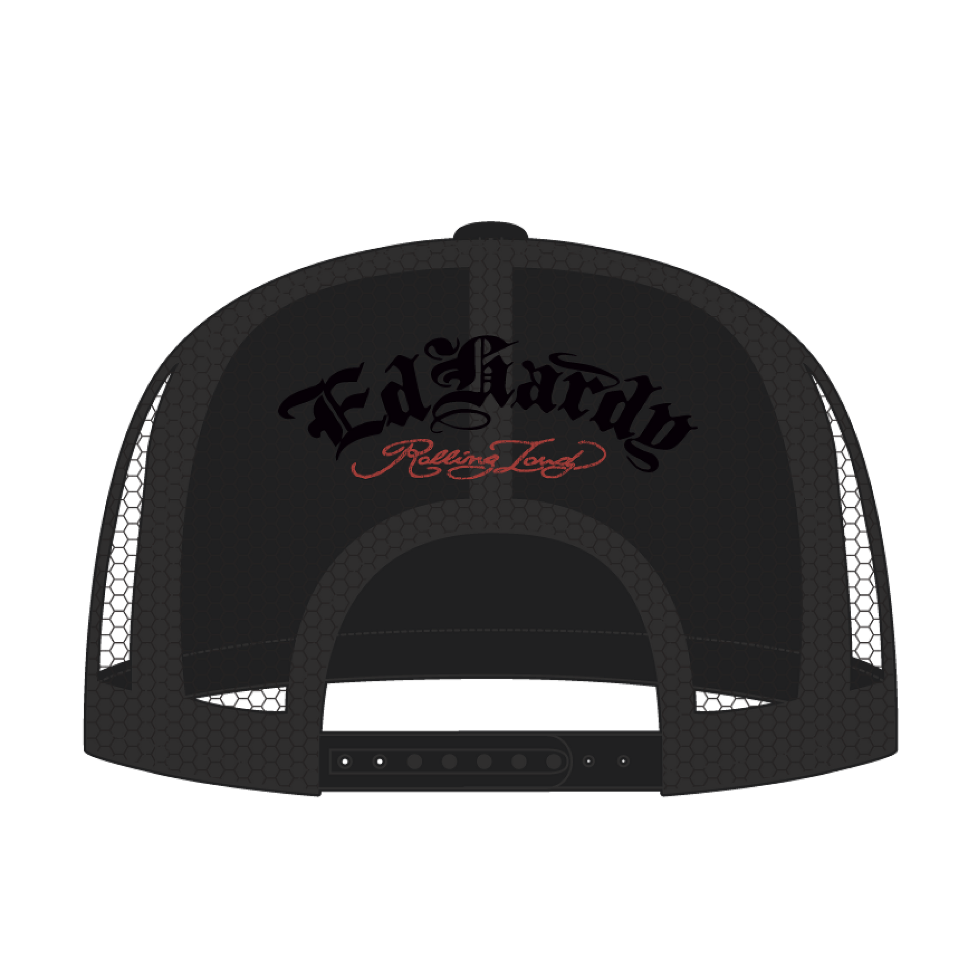 RL X ED HARDY SKULL TRUCKER HAT