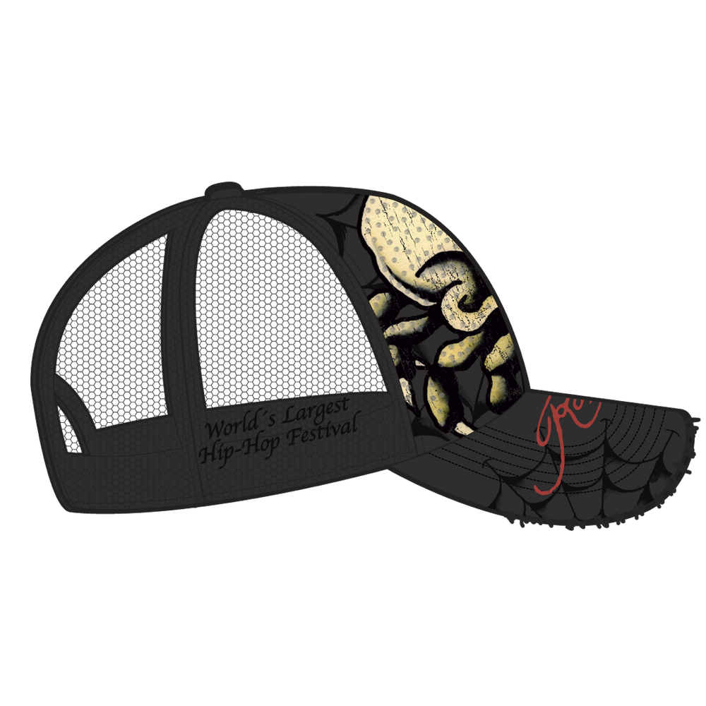 RL X ED HARDY SKULL TRUCKER HAT