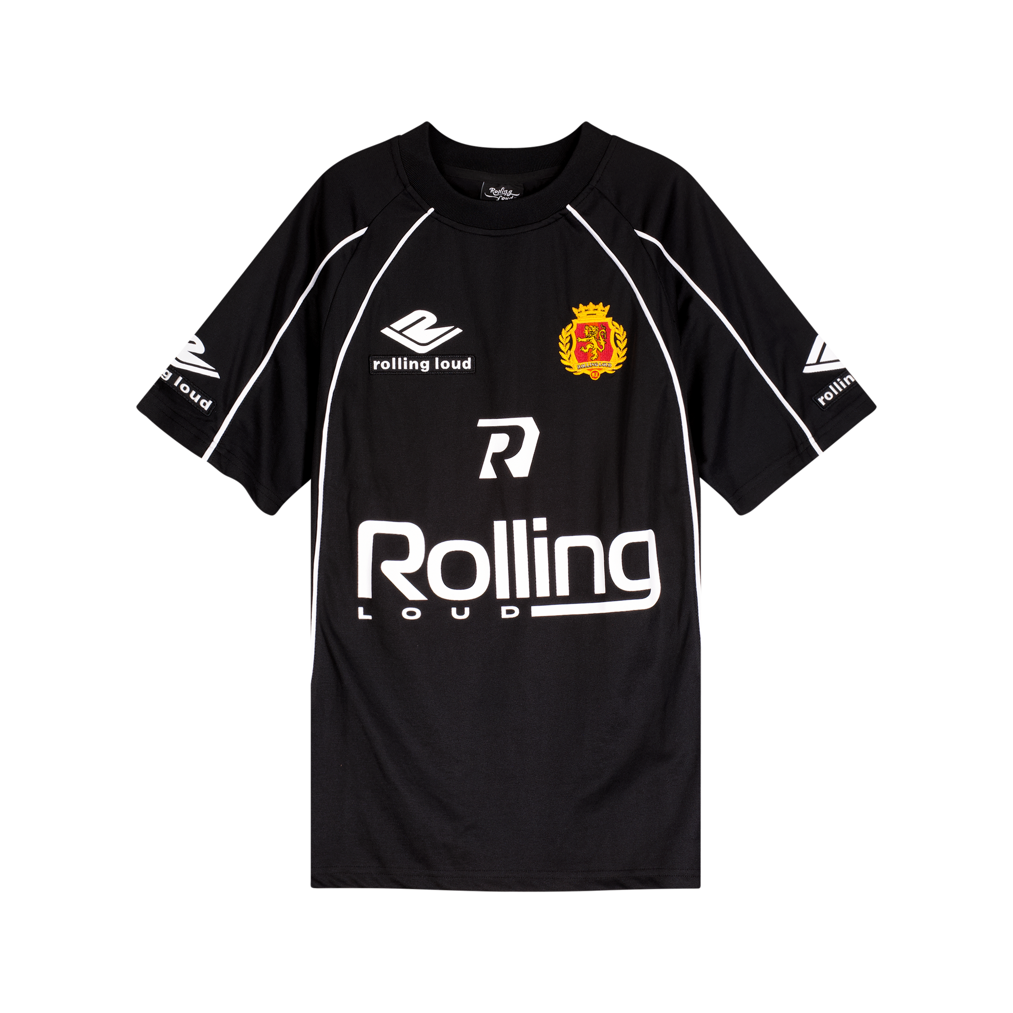 RL 10 Black Soccer Jersey