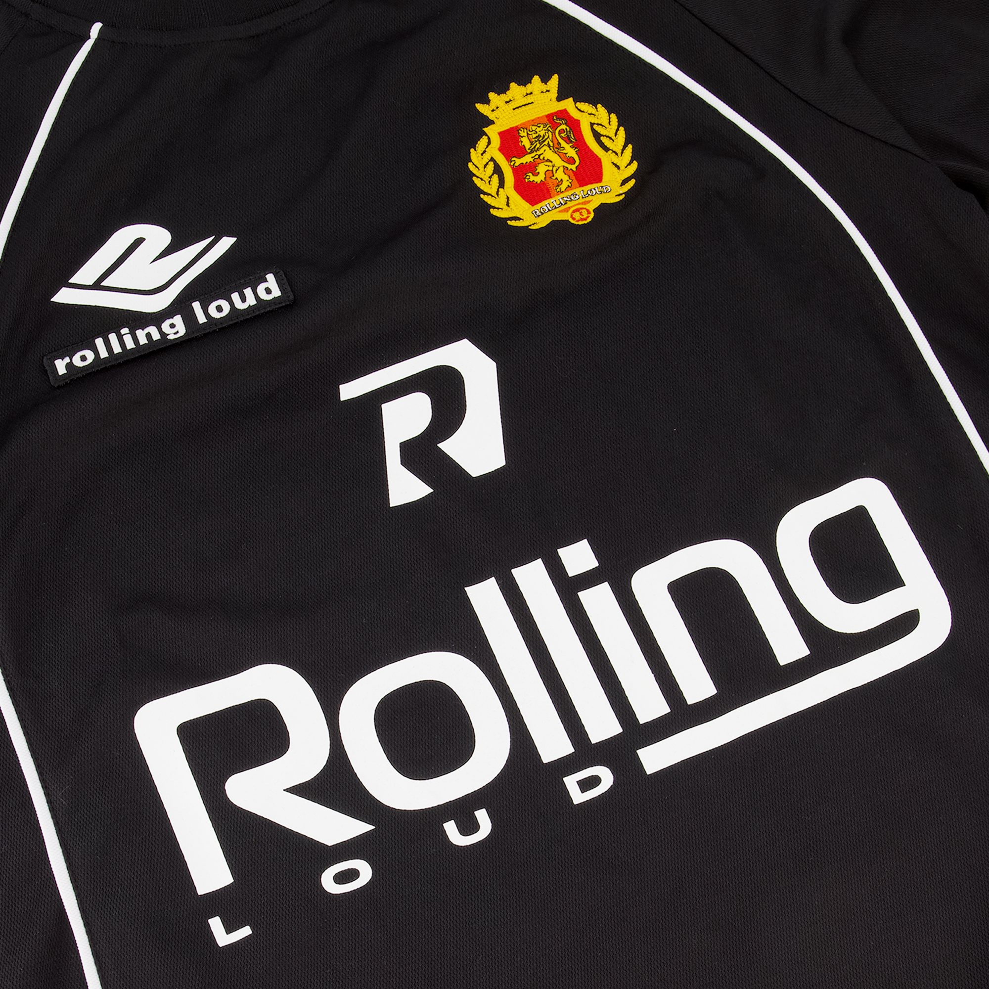 RL 10 Black Soccer Jersey