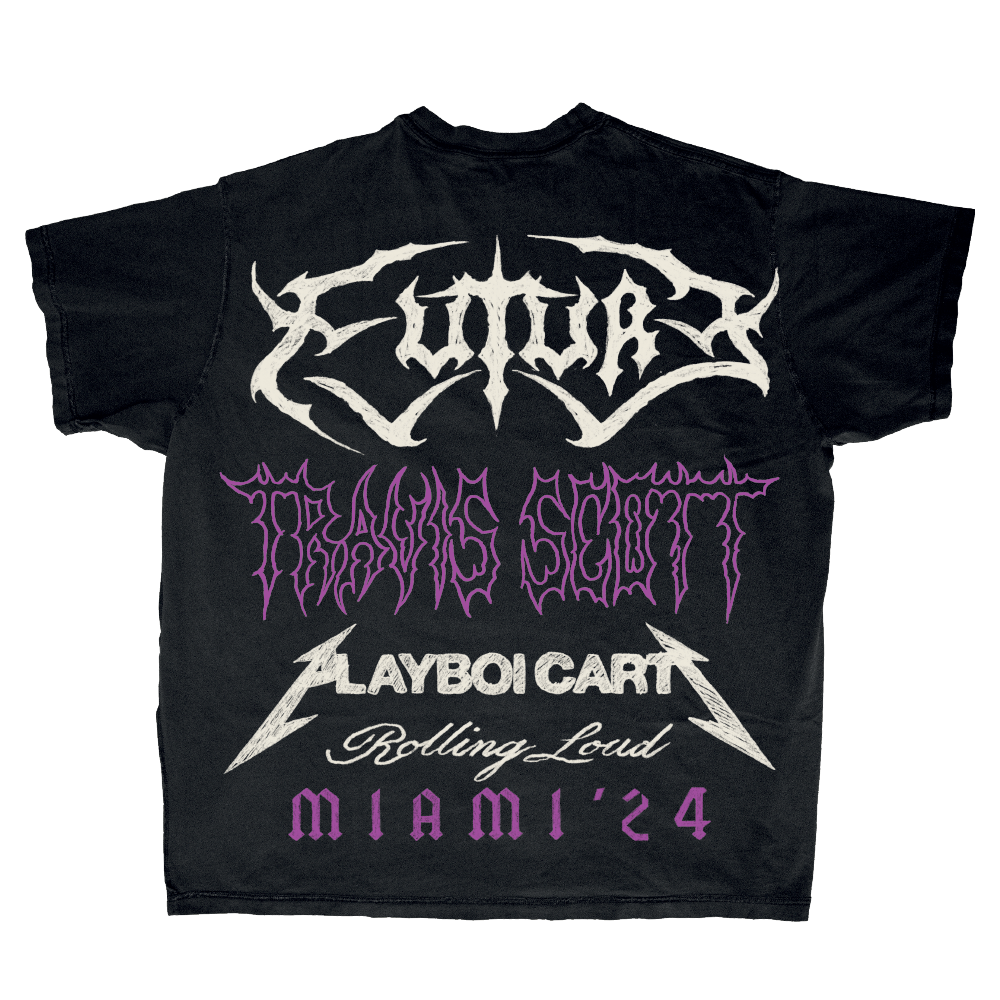 RL Miami 24 Loud Fonts Headliner Drop Shoulder Tee