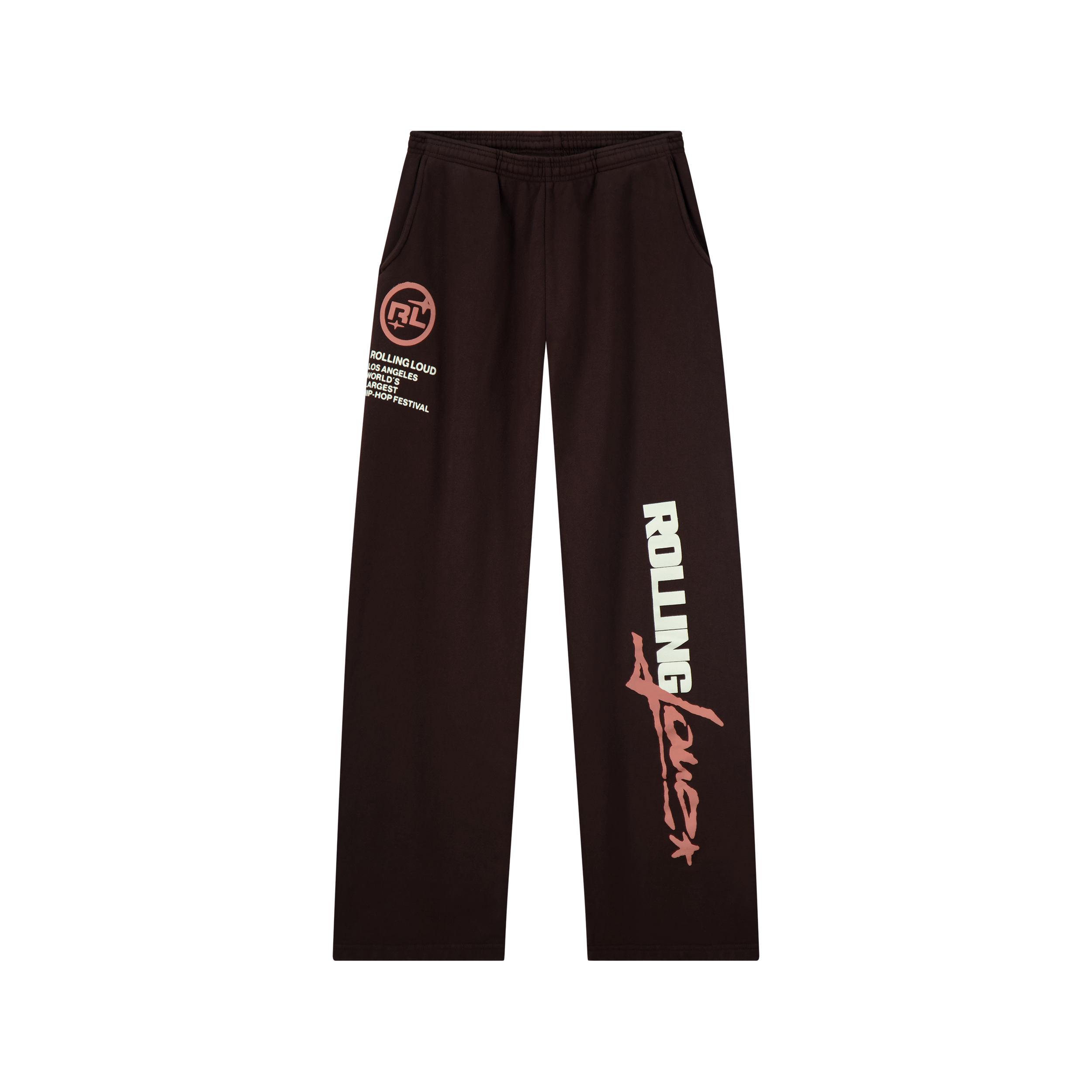 RL LA 24 Flare French Terry Brown Sweatpants