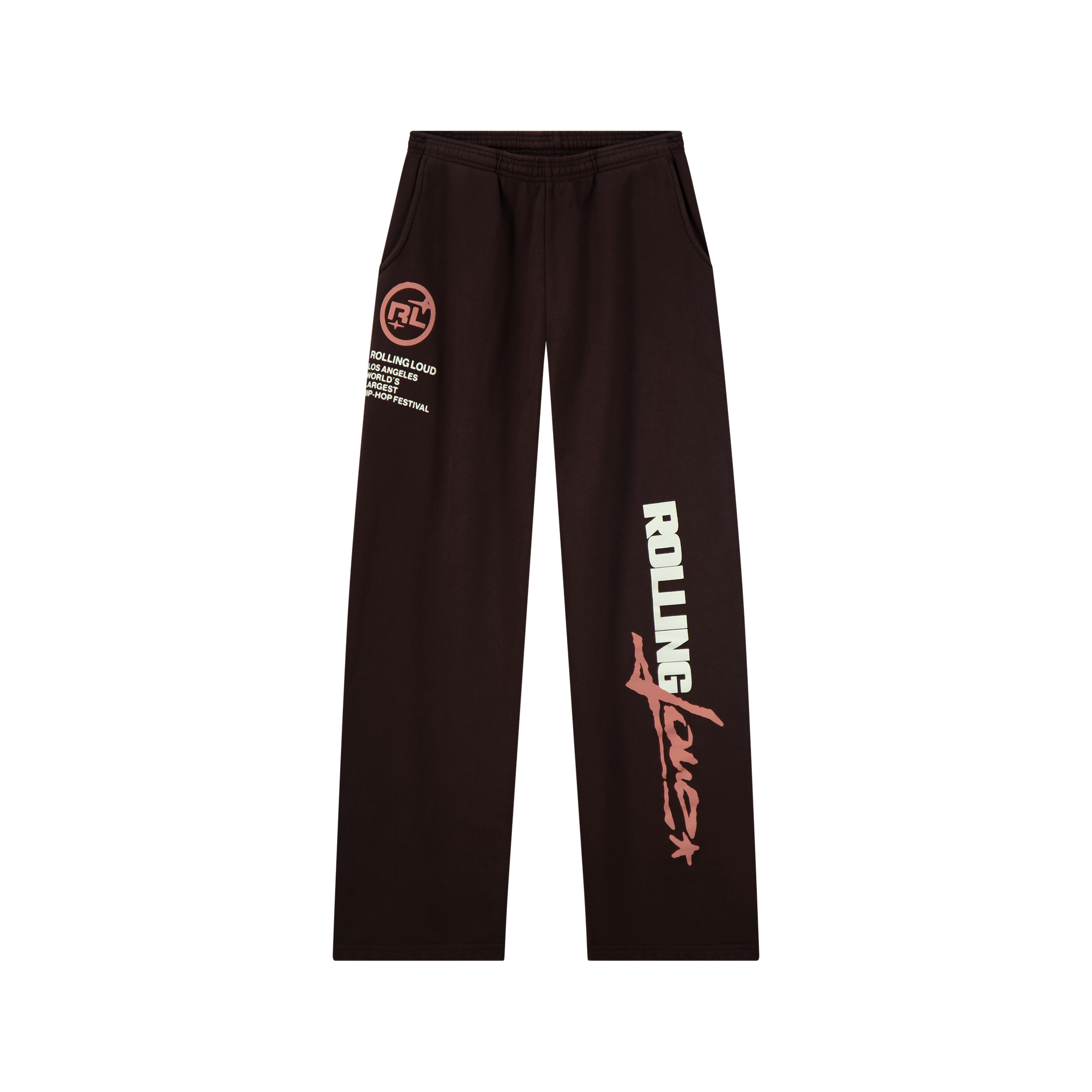 RL LA 24 Flare French Terry Brown Sweatpants