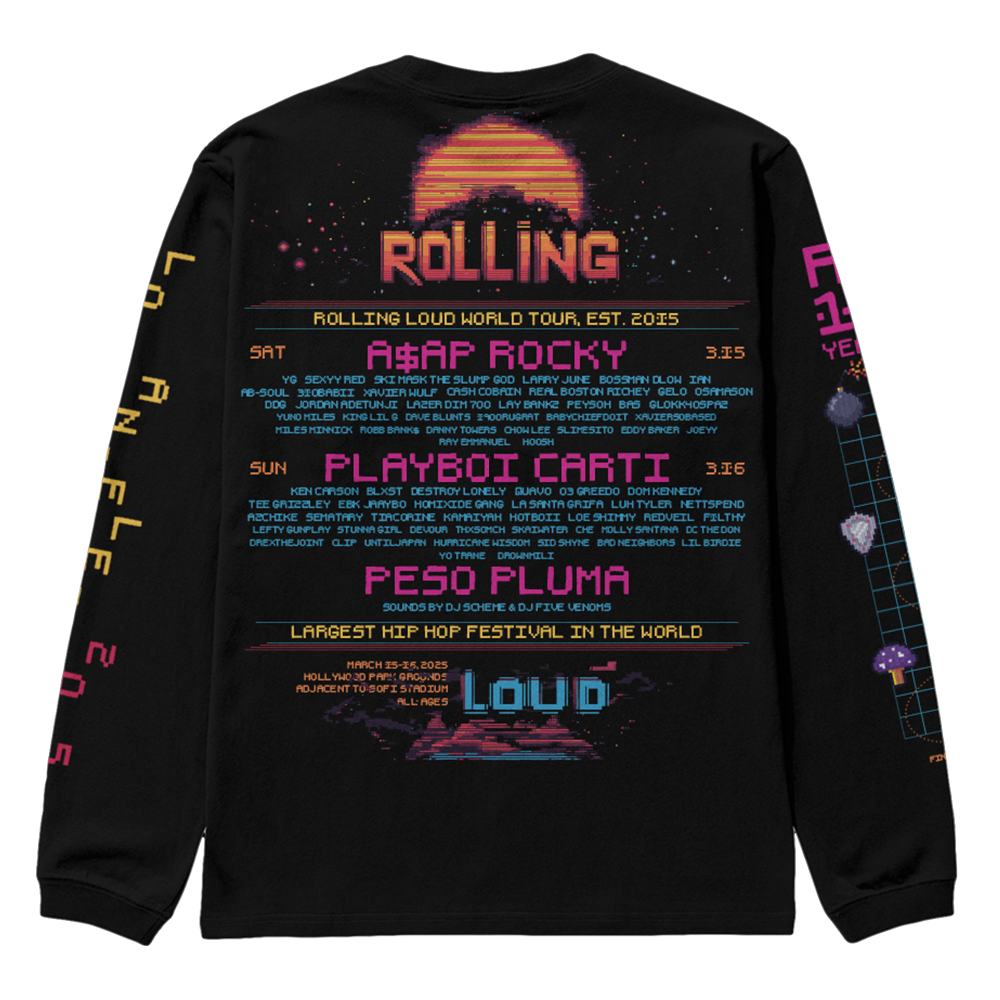 RL LA 25 Race Galaxy Black Lineup Long sleeve