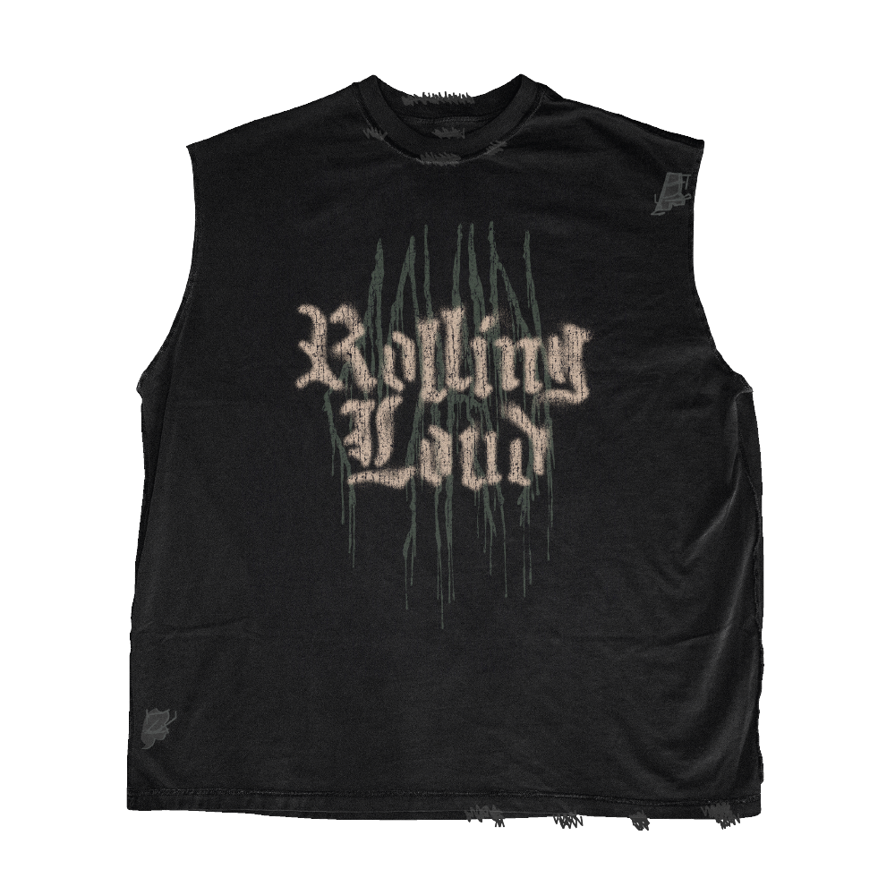 RL Miami 24 Loud Scratch Vintage Black Muscle Tee