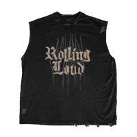 RL Miami 24 Loud Scratch Vintage Black Muscle Tee