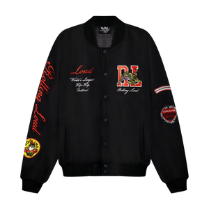 RL Loud Tour Black Varsity Jacket