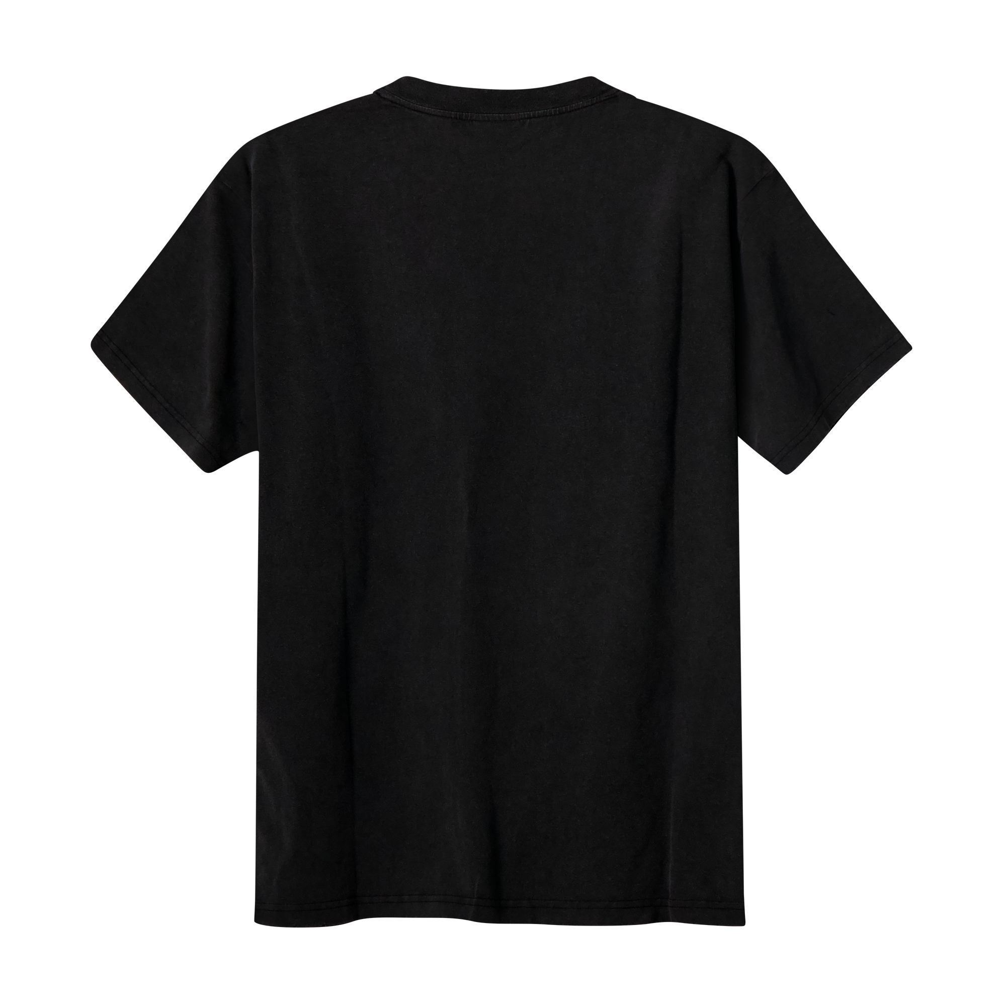 RL Metal Logo Heavy Distressed Black Tee