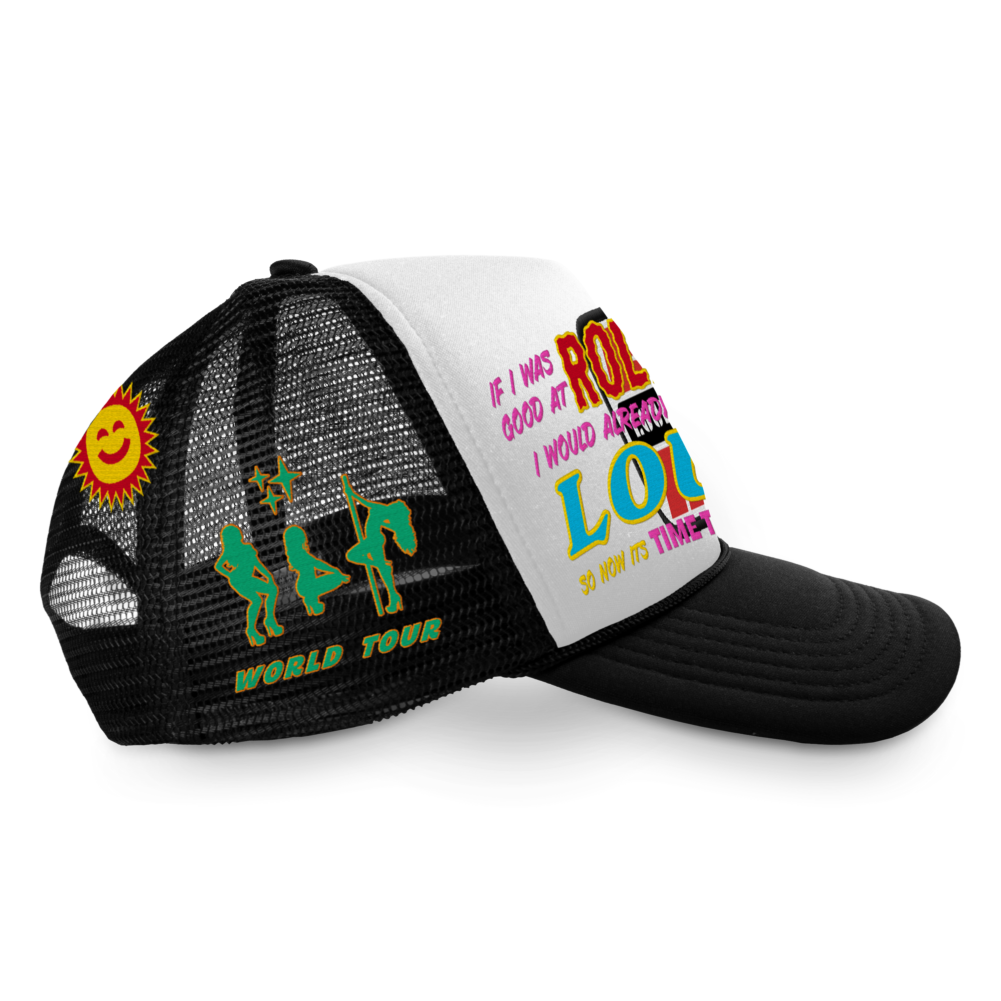 RL Racing Disco White/Black Trucker Hat